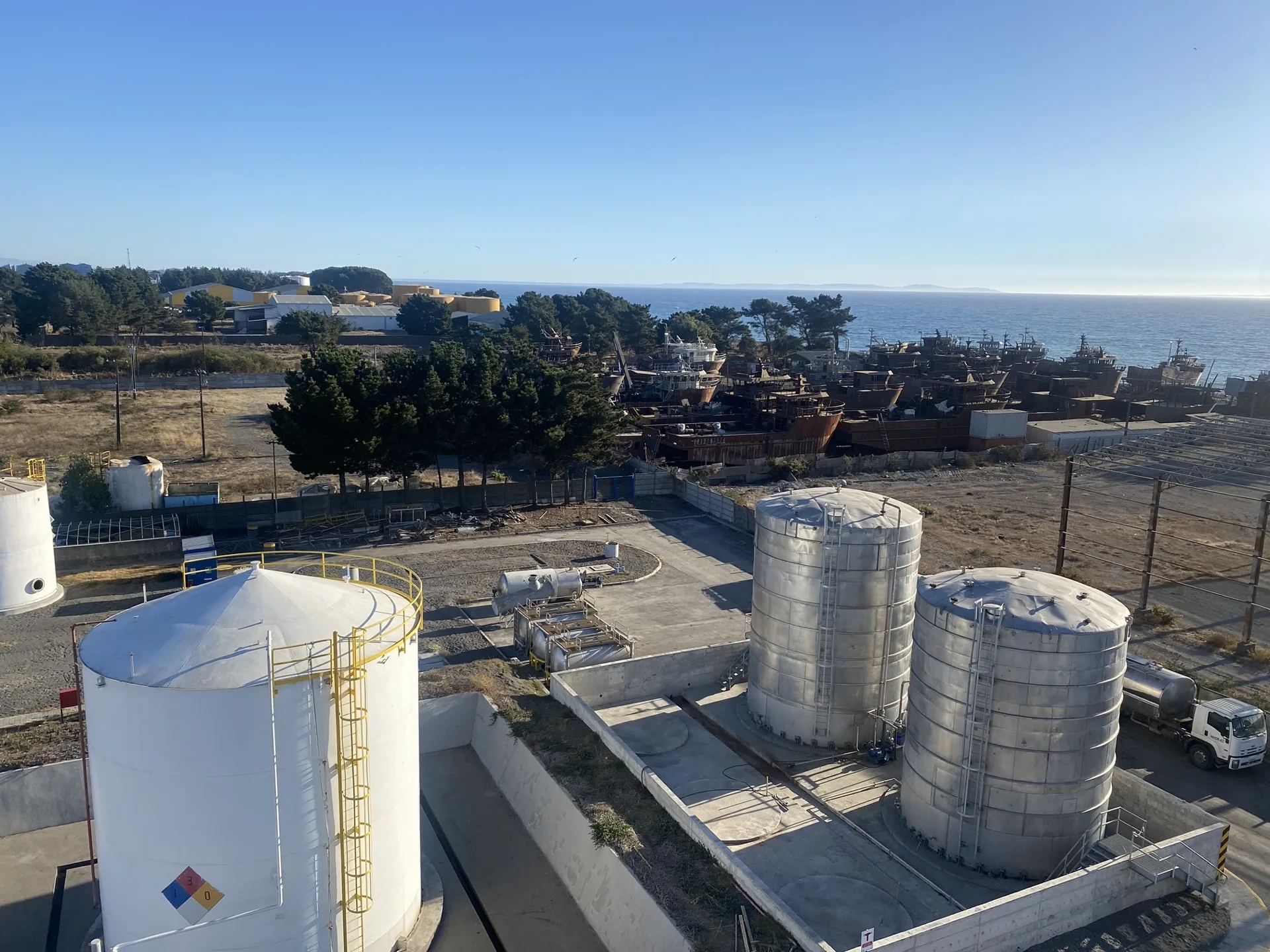 Estanques y costa Coronel